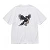 Women's Fashion Classic T-Shirt Mechanical Bird Artwork and Serenity Symbol Tee