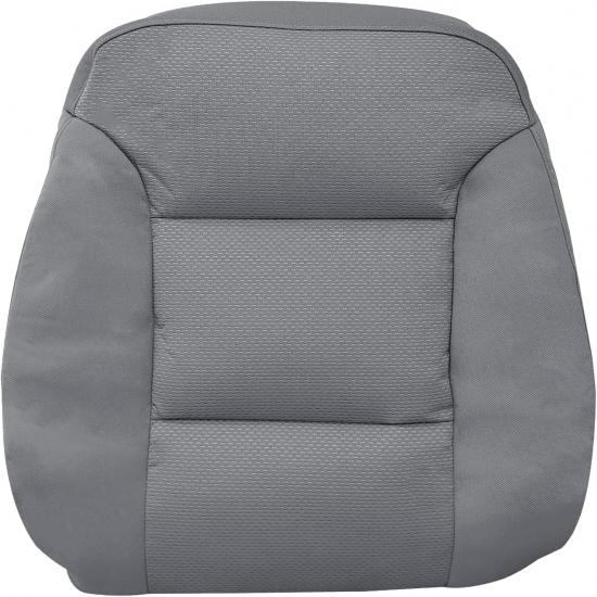 Driver Bottom Cloth Seat Cover for Chevy Silverado 1500 2014-2018, Silverado 2500 2500HD 3500 3500HD 2015- Dark Ash Gray (Also for Passenger Side)