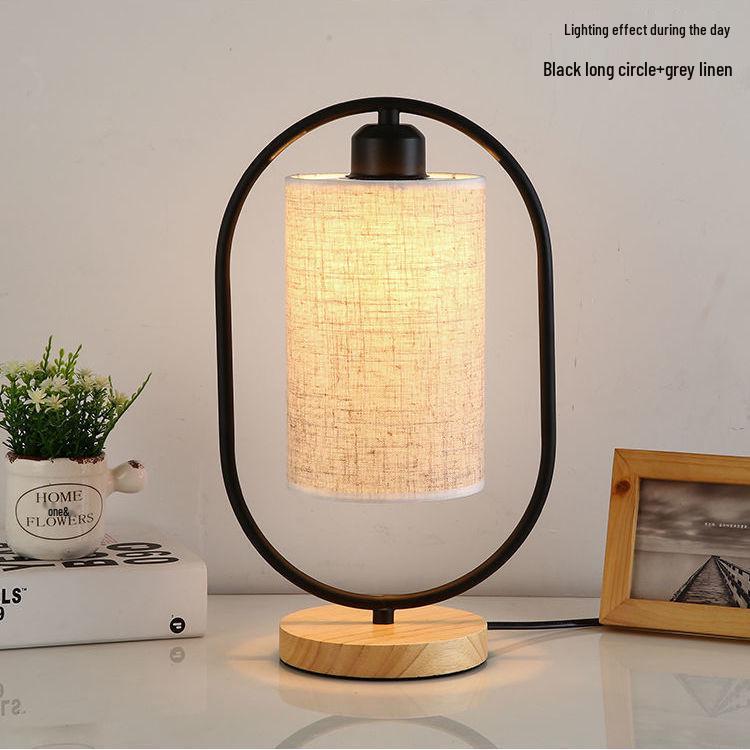 Современная минималистичная настольная лампа в китайском стиле для спальни, прикроватная, для чайной комнаты или кабинета - Каллиграфия и поэзия Сделай сам