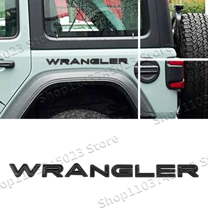 3D Metal Emblem Car Side Fender Rear Tail Trunk Sticker For Jeep Wrangler Logo JK JL TJ YJ Grand Cherokee Overland Compass AS1