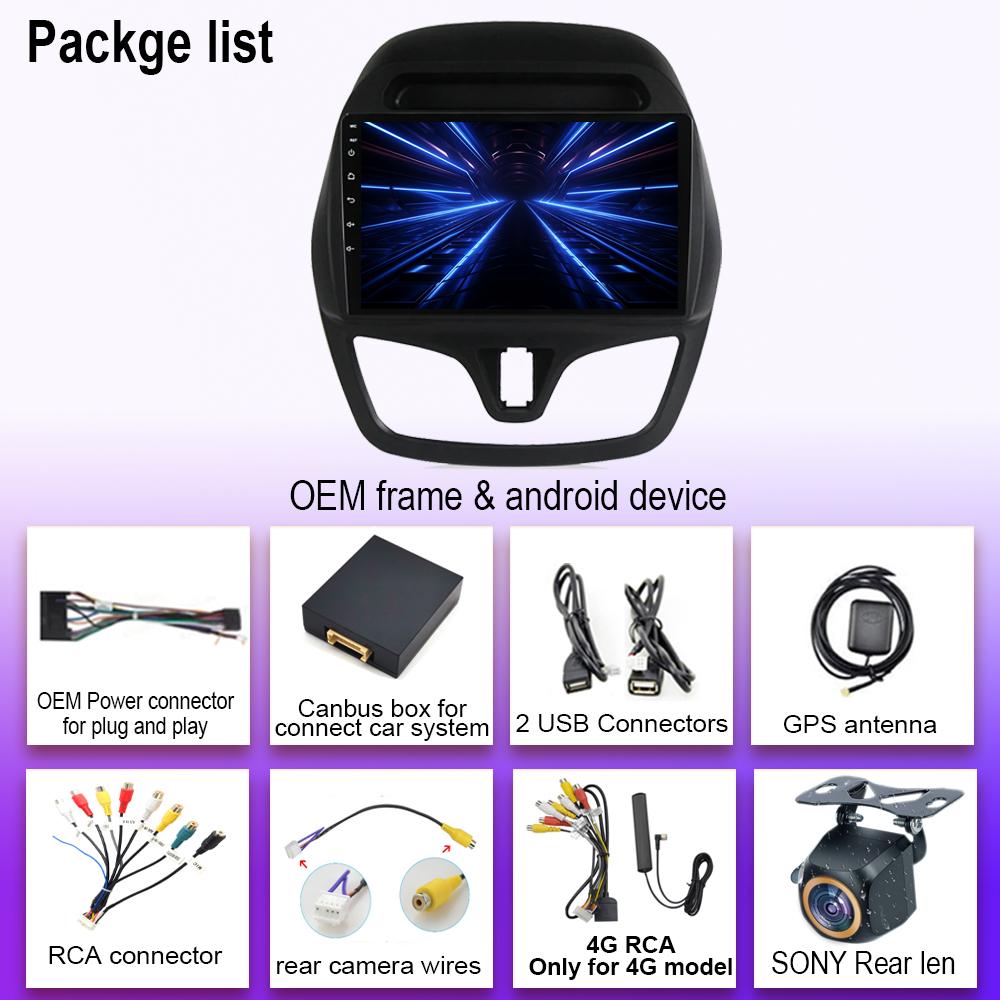 7862 WIFI для Chevrolet Spark Beat 2015 - 2018 Android Auto Car Radio Multimedia Video Player GPS Navigation Carplay Rear camera