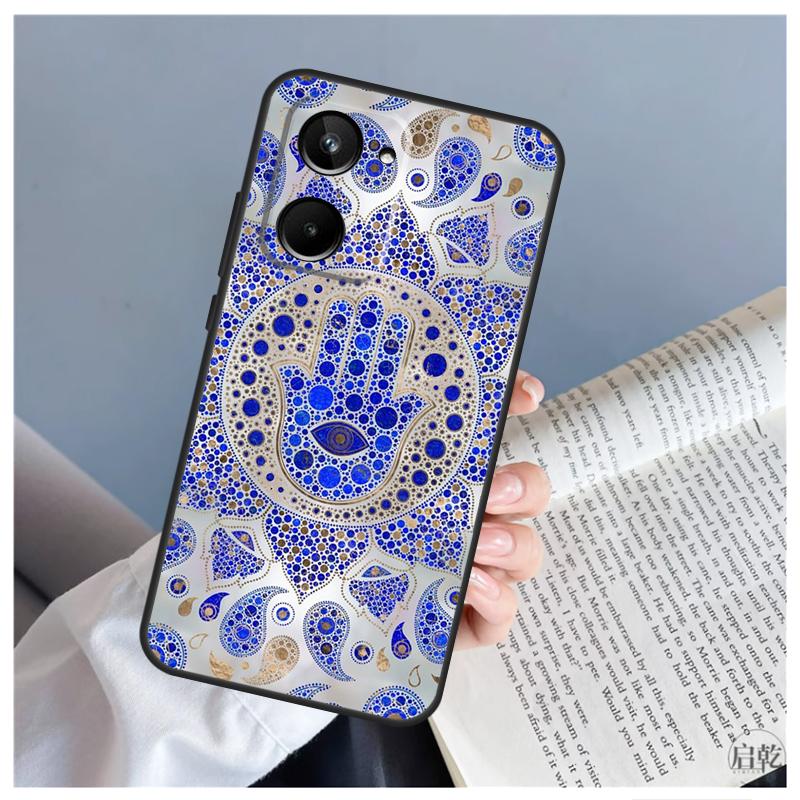 Hamsa Hand of Fatima For Realme GT5 GT Neo 5 9 10 11 12 Pro Plus C30 C31 C33 C35 C25s C21Y C51 C53 C55 C67 Case