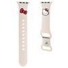 Hello Kitty Strap HKAWMSCHBLE Apple Watch 38/40/41mm beige/beige strap Silicone Kitty Head