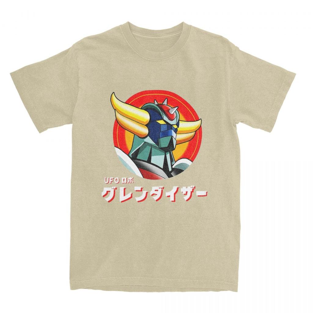 Japanese Goldrake Anime T Shirt Men Vintage Manga Funny Cotton T-Shirts Summer O-Neck Harajuku Tees Wholesale Oversized Clothes