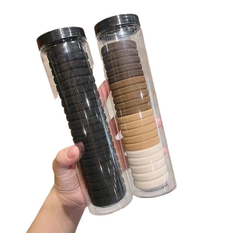 Simple High Elastic Hair Rubber Band Women's High Ponytail Hair Rope Durable Hair Rope All-match Hair Band Headwear