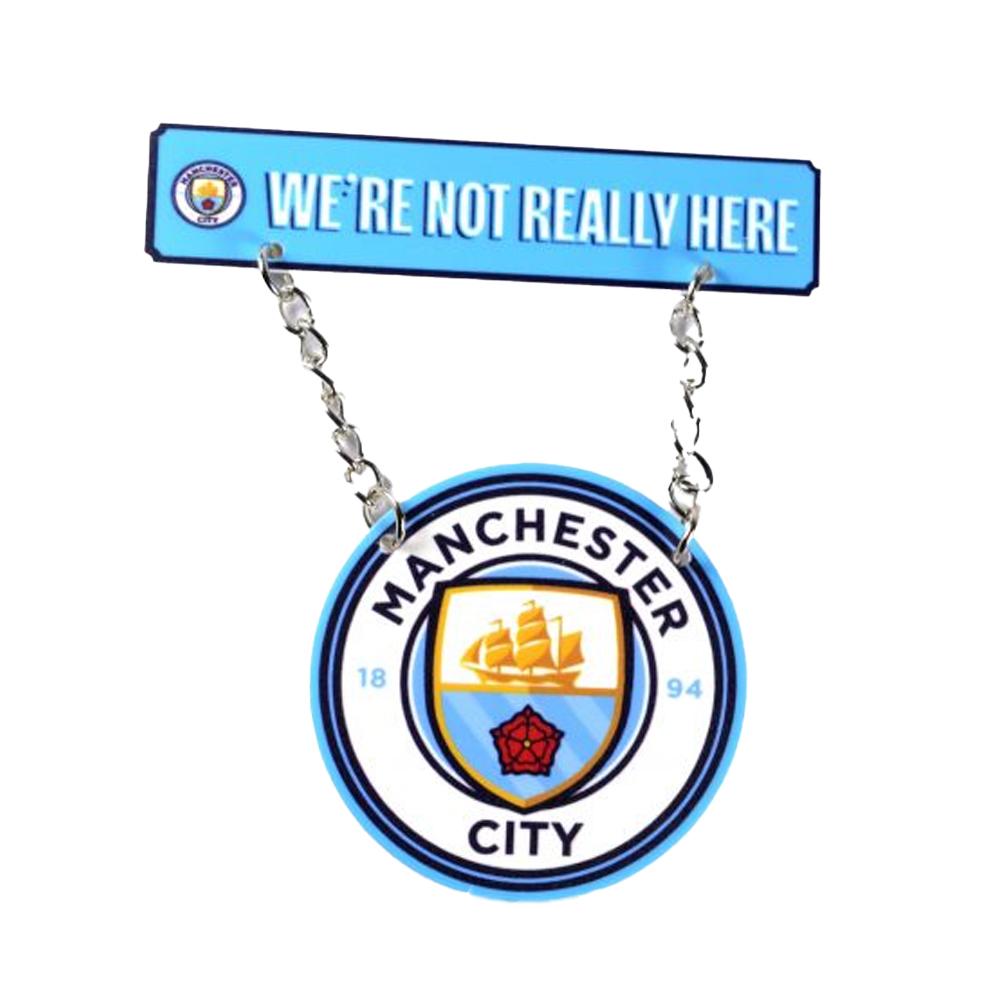 Manchester City FC Hanging Street Sign Fridge Magnet