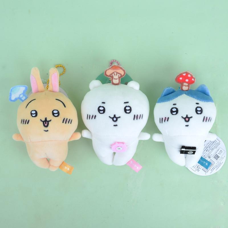 Очаровательный плюшевый брелок в виде медвежонка-гриба Чиикавы, идеально подходящий для любителей милых животных