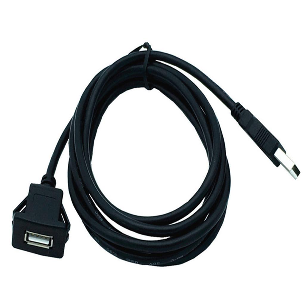 Встраиваемый USB-порт и аудиоразъем для приборной панели внедорожника, удлинительный кабель, штекер-гнездо