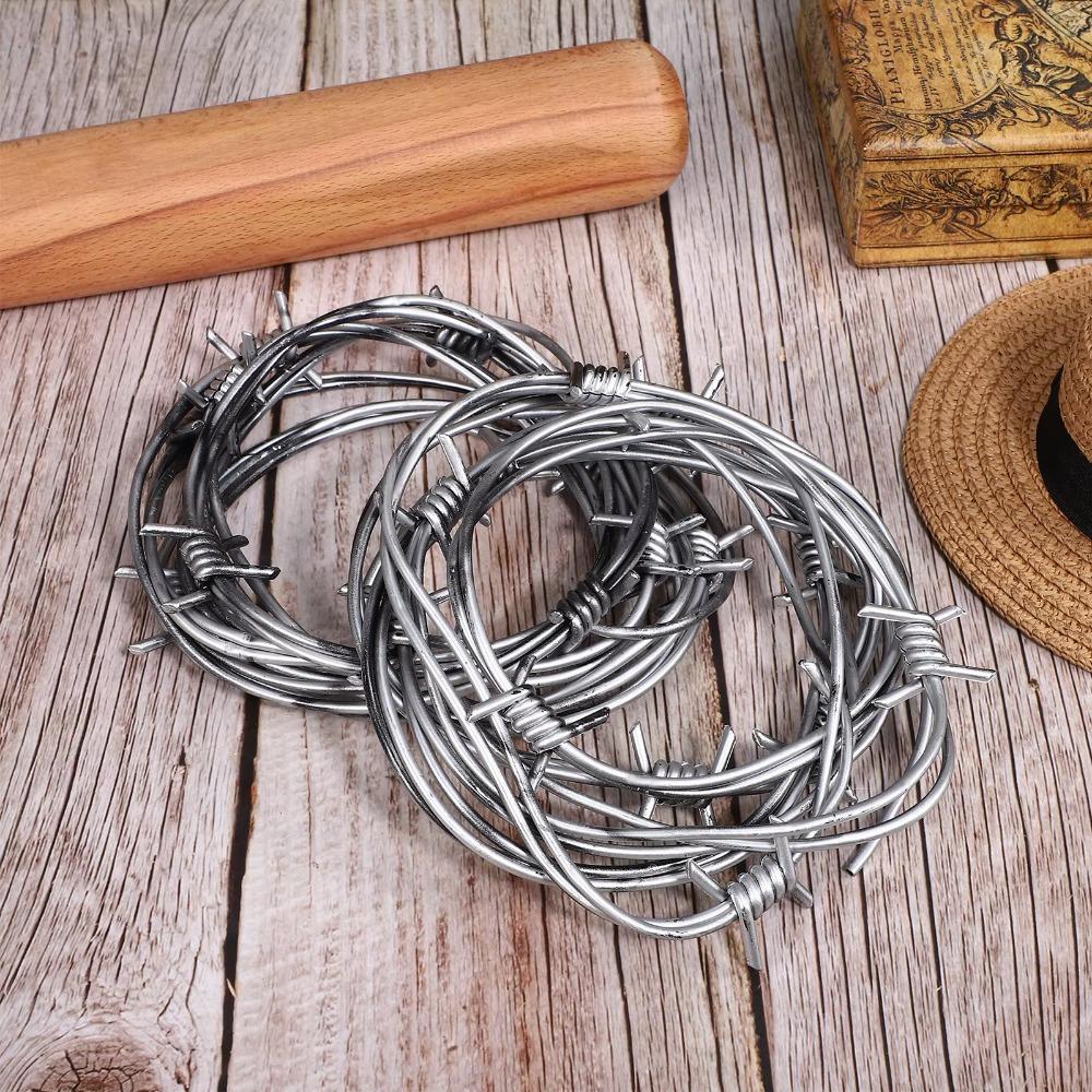 2.5M Halloween Barbed Wire Simulated Barb Wire Hanging Decoration Performance Props