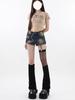 Vintage Star Denim Shorts Women Summer Sexy High Waist Y2k Streetwear Fashion Harajuku Shorts Jeans Large Size Women's Clothing
