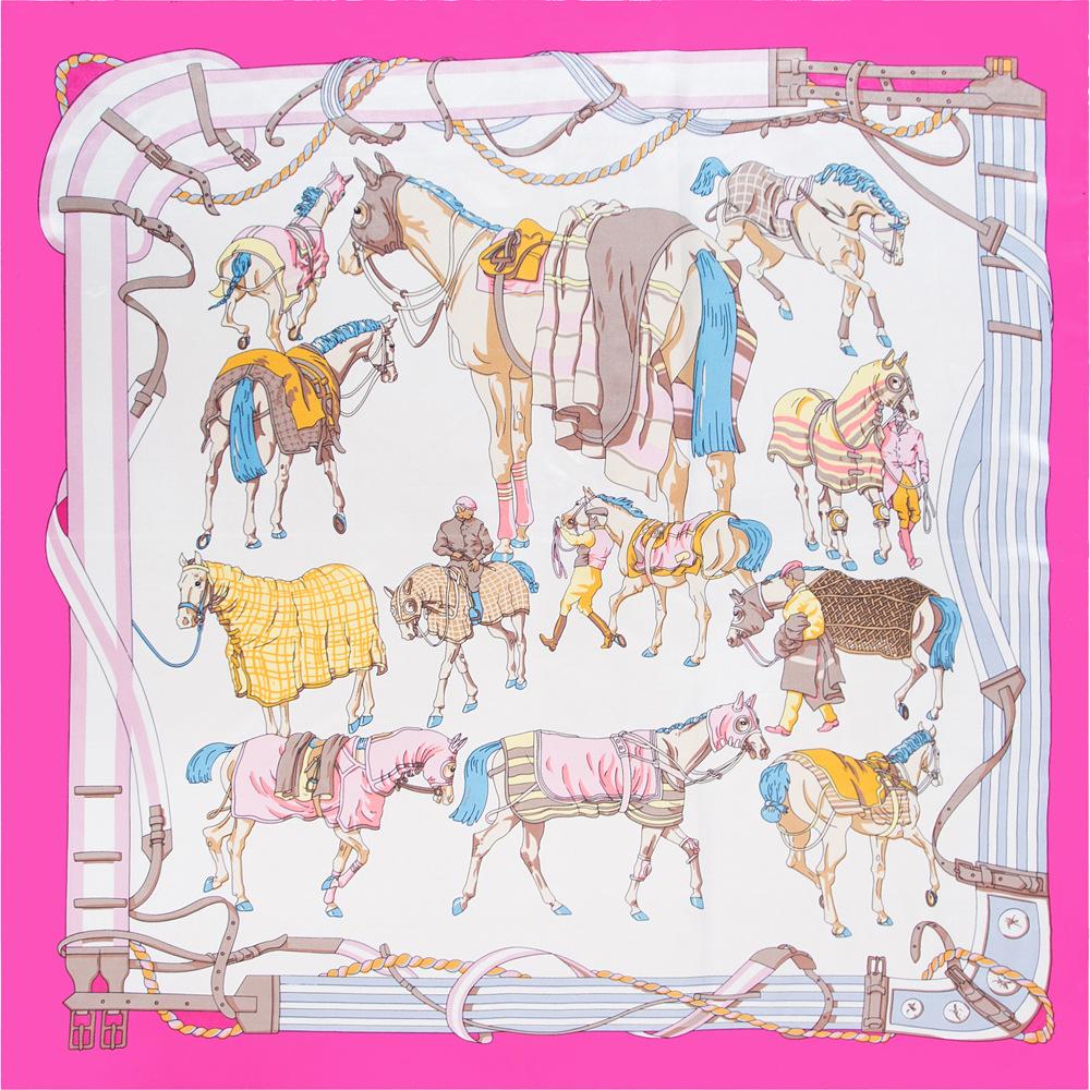 High-quality Luxurious Silk Scarves Headband Scarfs Neck Scarf For Women Chain Silk Scarf Women's Decorative Shawl