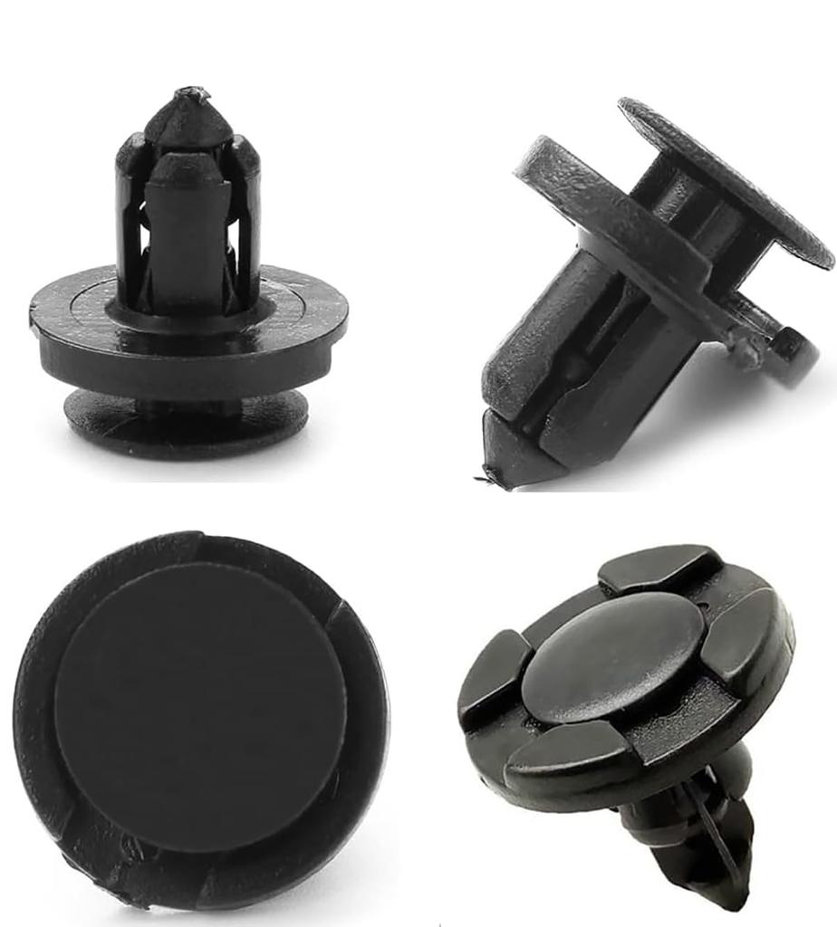 LeTradeJP Automotive Rivet Retaining Clip Clip Mud Flap Nylon Bumper Fastener for Mazda Toyota Suzuki (8mm 50pcs)