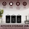 3 шт. 1 л контейнеры для хранения кофейных зерен, чай, сахар, вакуумные банки, канистры, металлическая кухонная банка для сливок, декоративная крышка