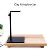 Металлическая подставка для лепки из глины, держатель для дисплея с нескользящим основанием, регулируемая по высоте для лепки и моделирования из глины