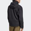adidas Однотонная куртка с капюшоном и принтом логотипа Мужские куртки Черный HN5455