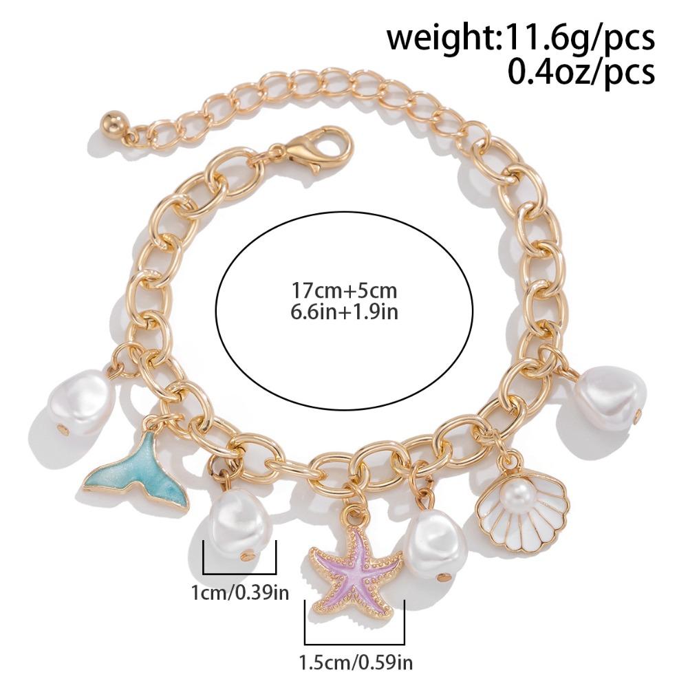 Сладкий океанский бриз ожерелье морская звезда ракушка жемчуг