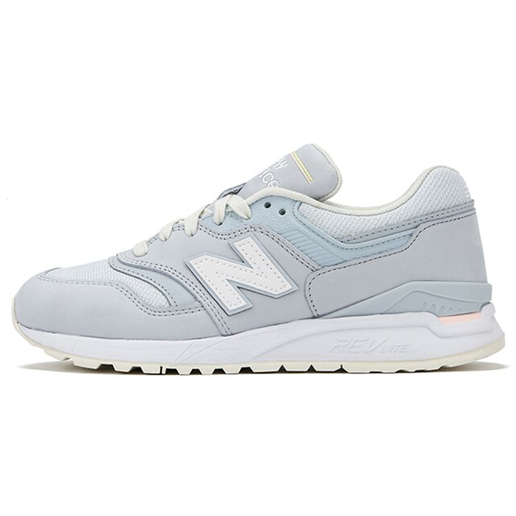 New Balance Nb 997 Удобные спортивные сетчатые замшевые кроссовки с низким верхом из синтетической кожи для марафона Женские кроссовки Светло-голубые WL997HPB