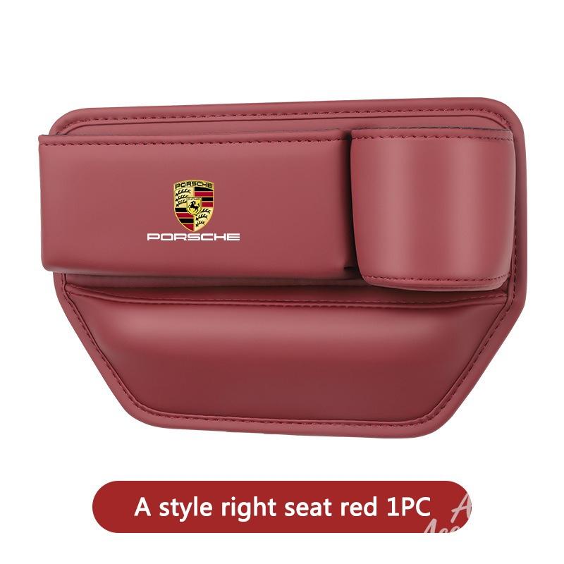 AFUHD1 Car Seat Gap Organizer Console Crevice Side Storage Box Gap Filler For Porsche Boxster Cayman Cayenne 911 Macan Panamera Styling