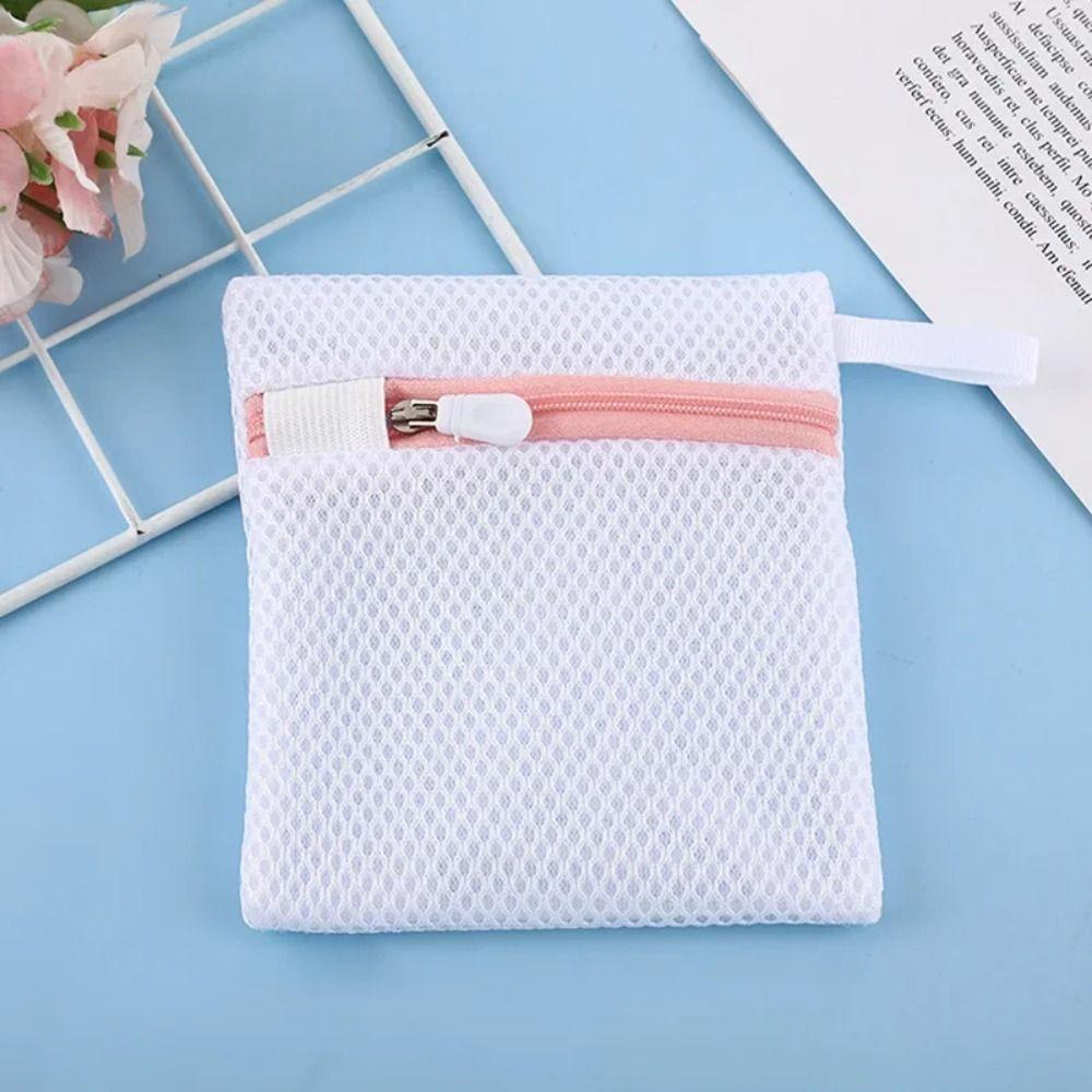 1Pc Bath Foaming Soap Foaming Net Square Soap Bag Portable Mesh Laundry Bag Bathroom