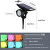 Солнечный садовый прожектор 5 Вт RGB