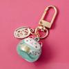 Японский брелок для ключей Lucky Cat, сумка для автомобиля, брелки, декор, кулон со звуком воды и колокольчиком