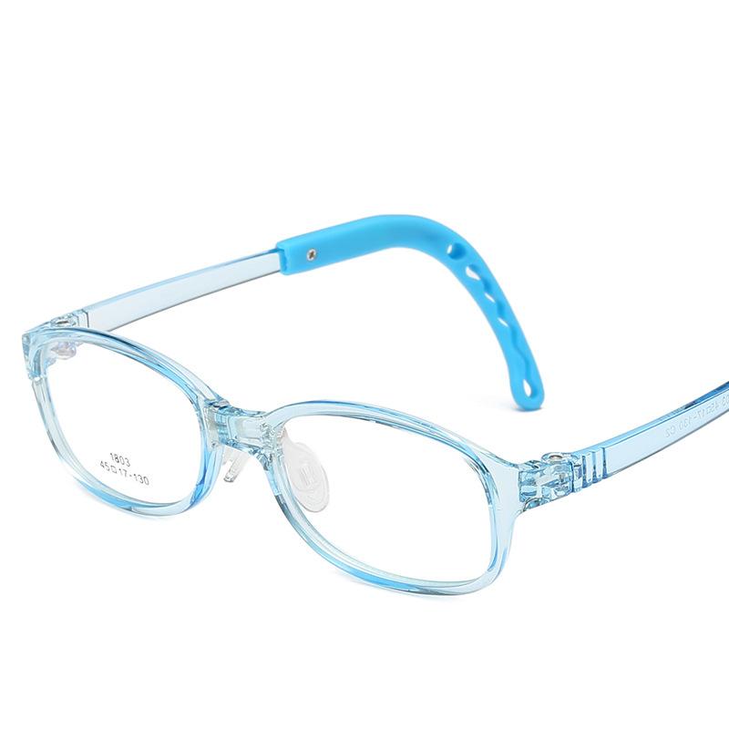 New children's glasses TR frame ultra-light and comfortable flat mirror anti-blue light eye protection student myopia frame