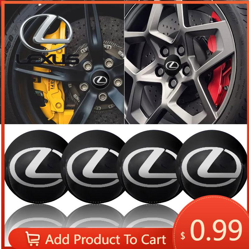 Interior Stickers 4pcs Car Wheel Center Hub Center Cap Rim Hub Dustproof Cover For Lexus F SPORT ES RX NX LS UX LM LX GX LC RZ I