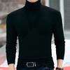 Men Turtleneck Top Long Sleeve Base Shirt Slim Fit Pullover Casual Warm Tee for Fall Winter Daily Wear Home Office