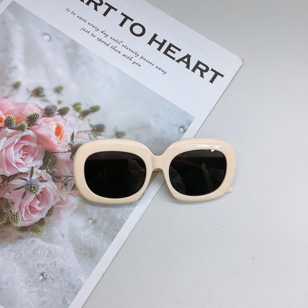 Винтажные летние детские солнцезащитные очки в гонконгском стиле, овальные солнцезащитные очки для мальчиков и девочек, солнцезащитные очки Tide