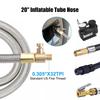 Inflatable Tube Hose Car Tire Air Inflator Hose Inflator Tube Connection Quick Inflation Chuck Locking Air Chuck for Motorcycle