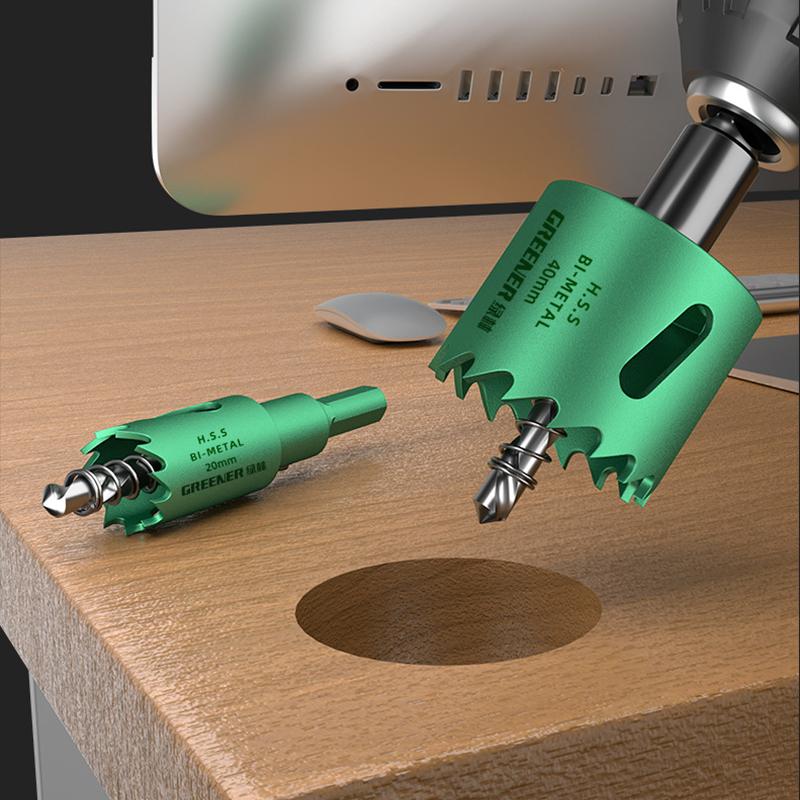 Hole Saw Set Saw Cup Wood Crown Drill Bit for Gypsum Board Wood Pvc Plastic Density Board Metal Woodworking Tools Industrial