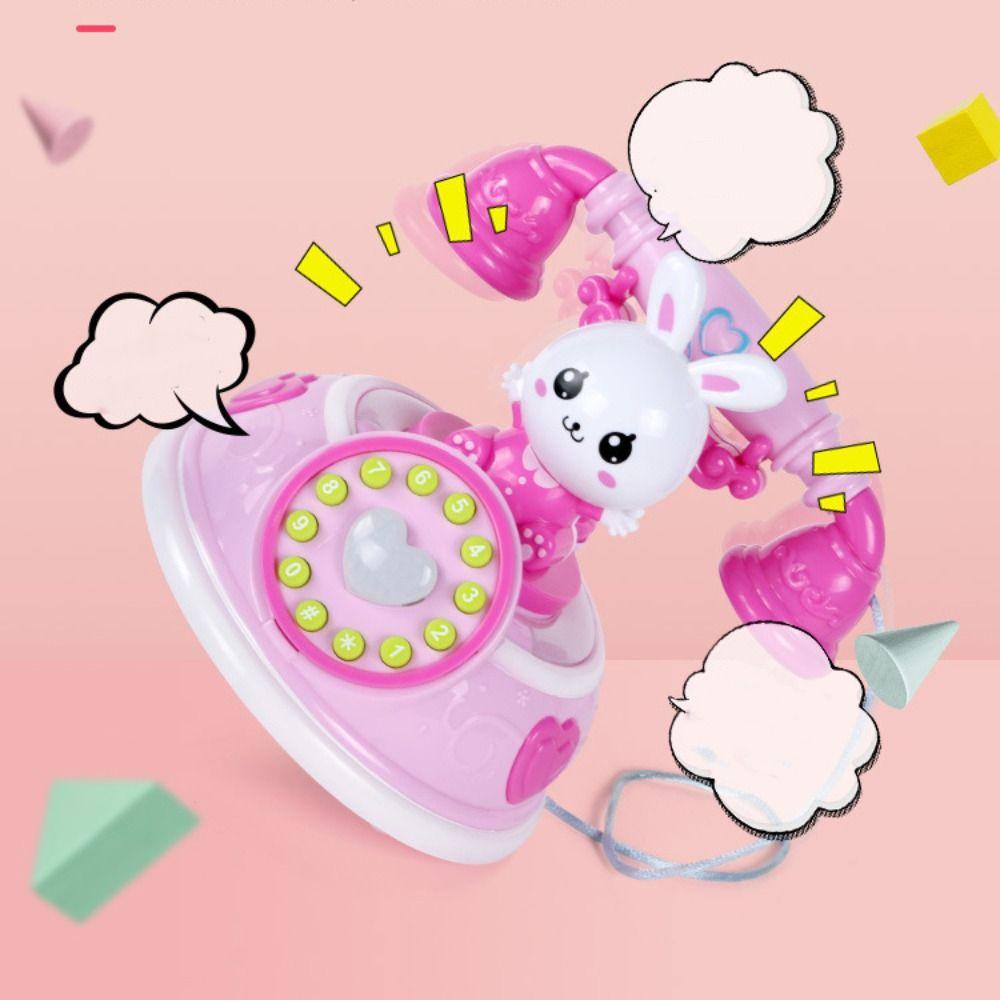 Playing House Musical Rabbit Telephone Toys Simulation Phone Early Education Toy Children's Toy