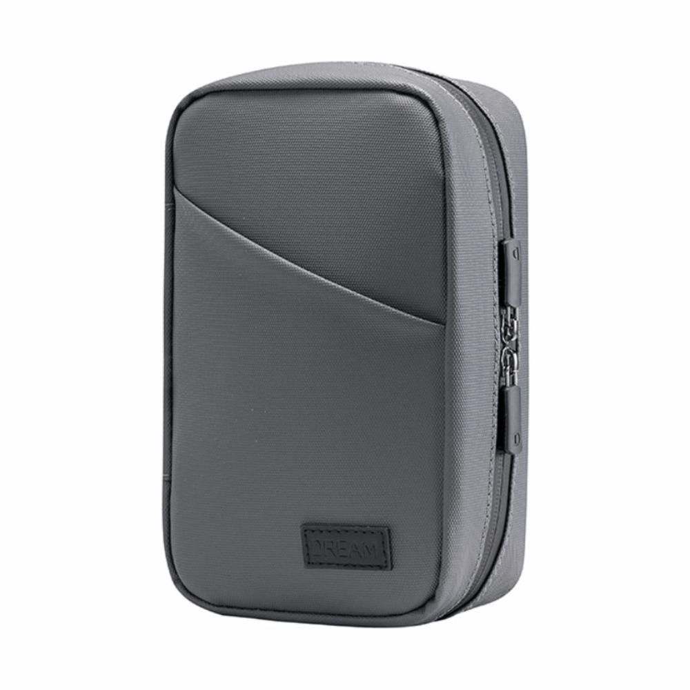 Multi-Function Pouch Digital Product Storage Bag PU Multi-layer Cable Organizer Pouch Dust Proof Waterproof