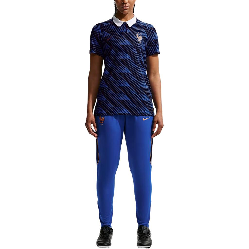 Nike Aero-Fit Сезон 2026/27 Домашняя игровая футболка сборной Франции Легкая Эластичная Дышащая Пуловер Короткий рукав Футбольная футболка IB5248-480