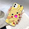 PK11 Милый Пикачу Прозрачный чехол для Samsung A04 A14 A23 M33 M53 Realme 10 9 C35 C55 VIVO Y02 Y12 Infinix Hot 30 Note 11 Tecno Spark 8P Pro