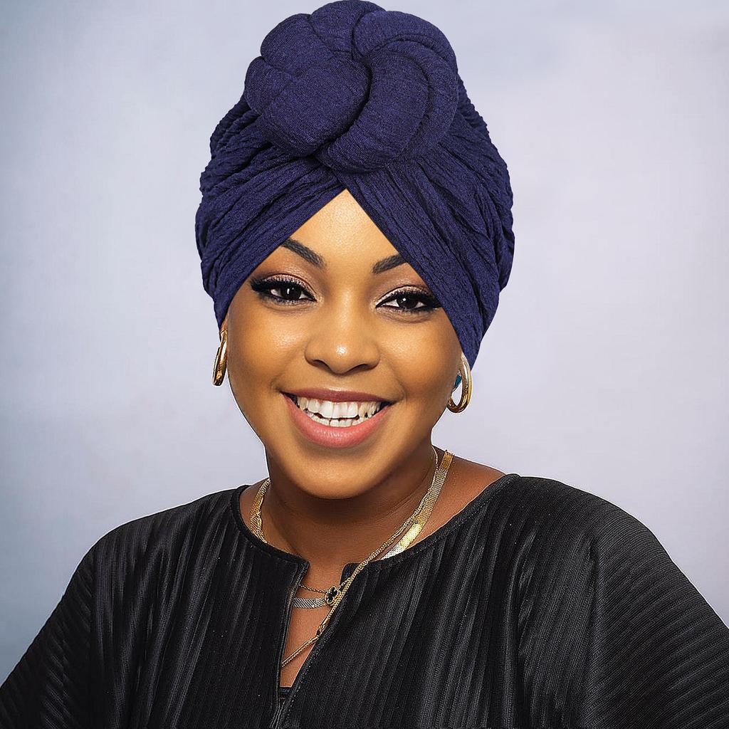 African Fashion Knotting, Light Luxury, Exaggerated Style, Handmade Wedding, Important Occasions Wearing Headscarves, Hats, and