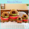 Capybara Adorable Plush Toy Burger Cartoon Girl Sleep Companion Gift Birthday