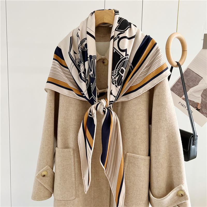 Роскошный шелковый шерстяной шарф Mulberry, треугольный шарф, офисный женский шарф-повязка для волос, женский шарф-шаль