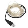 32.8ft LED Light String Copper Wire USB Charging Decor Lamp for Halloween Home PartyWarm Light