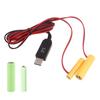1 Комплект USB 5V2A на 3V1A Кабель-заменитель батареек AA AAA Удобный шнур-адаптер питания от USB вместо батареек для вентилятора, игрушки
