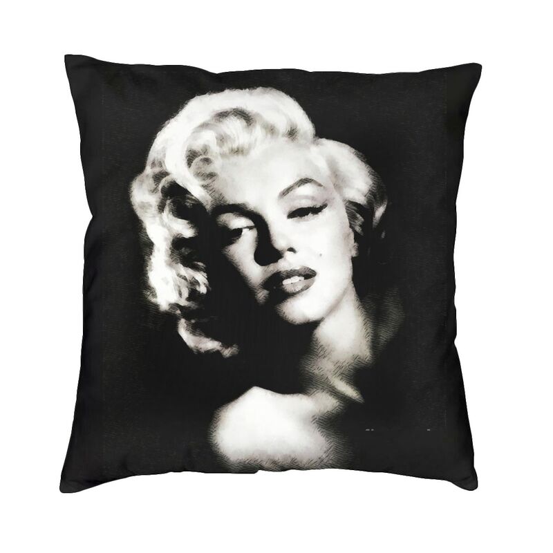 Поп-арт Золотой Уорхол Монро Мэрилин Пледы Наволочки Украшение 3D Печатный Чехол на подушку для стула Постельное белье Офисная наволочка