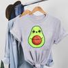 Style Trend Avocado Tee Top Fashion T Shirt Clothing 90s Stylish Lovely Casual Short Sleeve Women Print Lady Female Graphic T-shirt