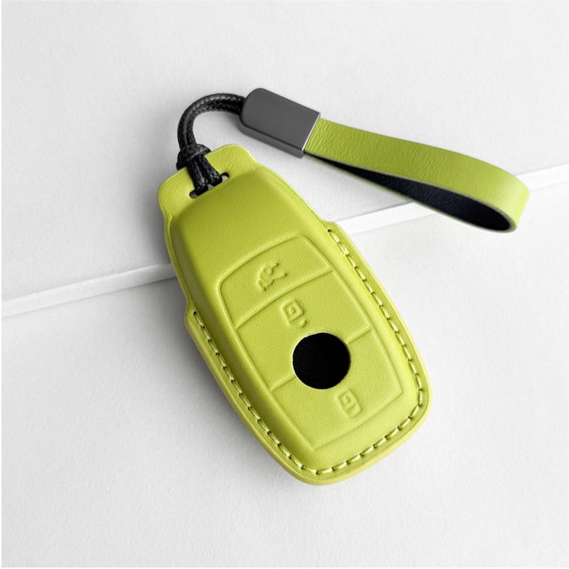 Mercedes-Benz Genuine Leather Key Case for GLC, Class A, S, C200, E300 Models