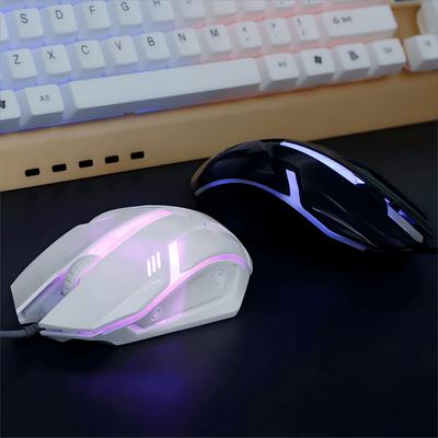 Проводная игровая мышь с RGB-подсветкой, питание от USB, эргономичный дизайн для ПК и ноутбука - идеально подходит для киберспорта и офисного использования