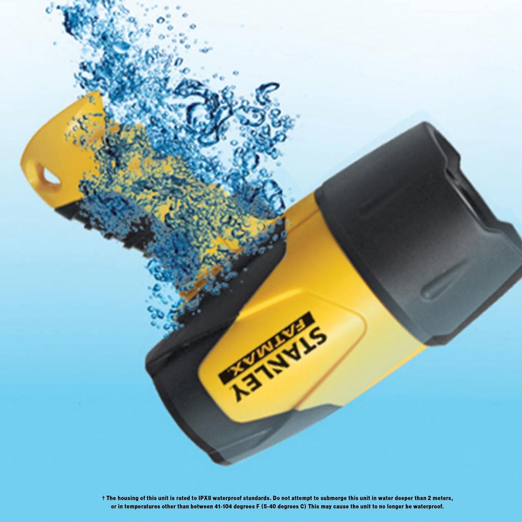 Stanley FL5W10 LED Waterproof Rechargeable Spotlight 5-Watt 1.8m