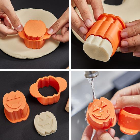 Набор форм для кейк-попсов на Хэллоуин Тыква и Привидение Пресс для выпечки печенья, конфет, пищевой набор для выпечки кейк-попсов