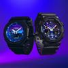 Casio Мужские часы G-SHOCK GA-100FL-1AJF [G-SHOCK Flame inside Series] Круглые часы из черной смолы