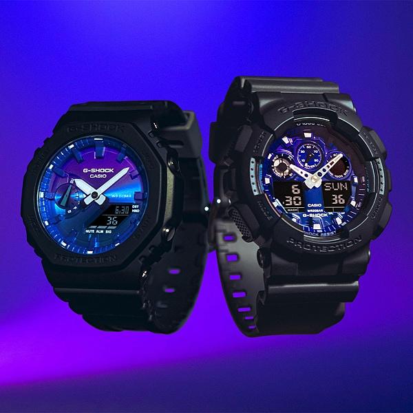 Casio Мужские часы G-SHOCK GA-100FL-1AJF [G-SHOCK Flame inside Series] Круглые часы из черной смолы