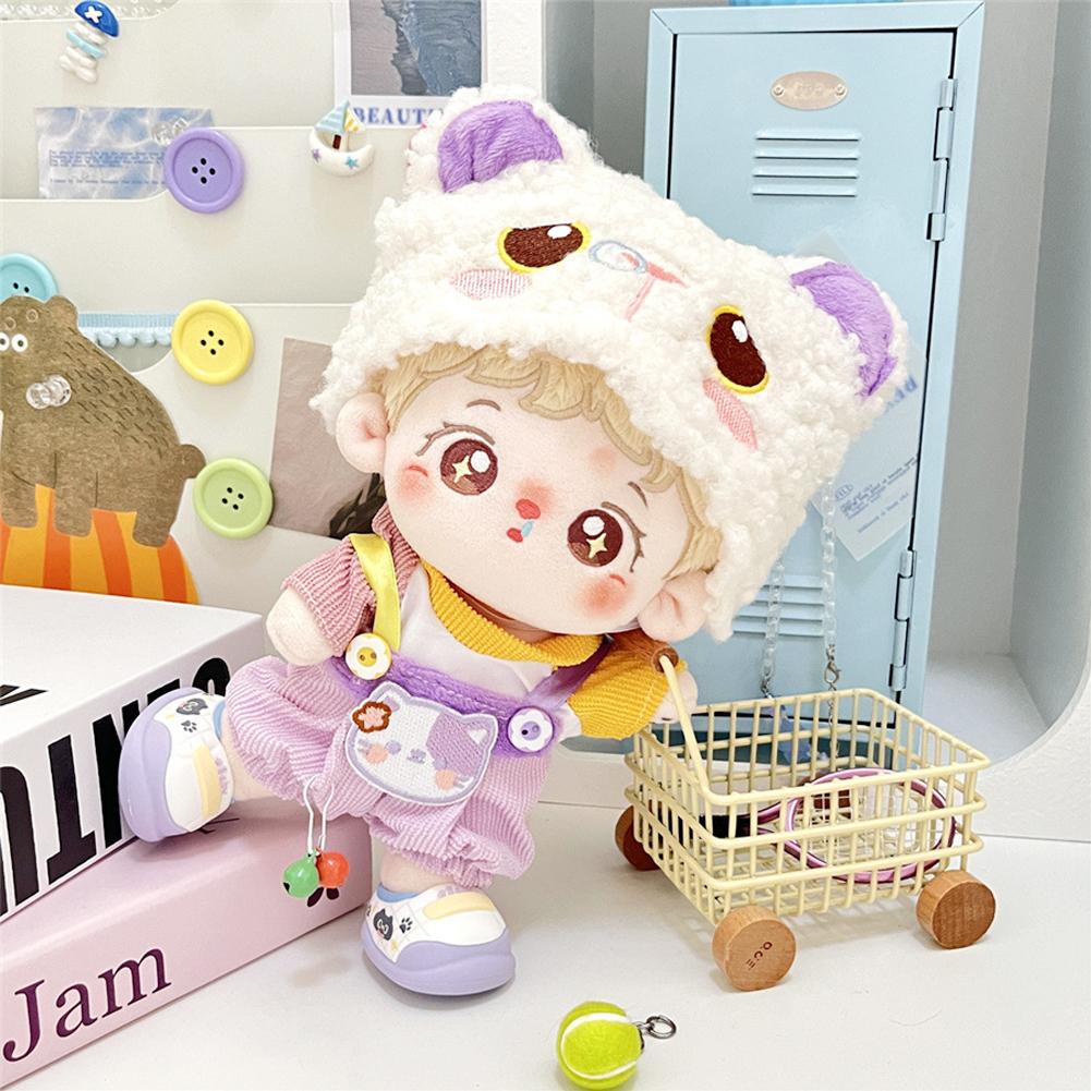 Для 20 см хлопковые комбинезоны для кукол из мультфильмов, сменная одежда для плюшевых кукол, аксессуары для игрового дома, мини-одежда