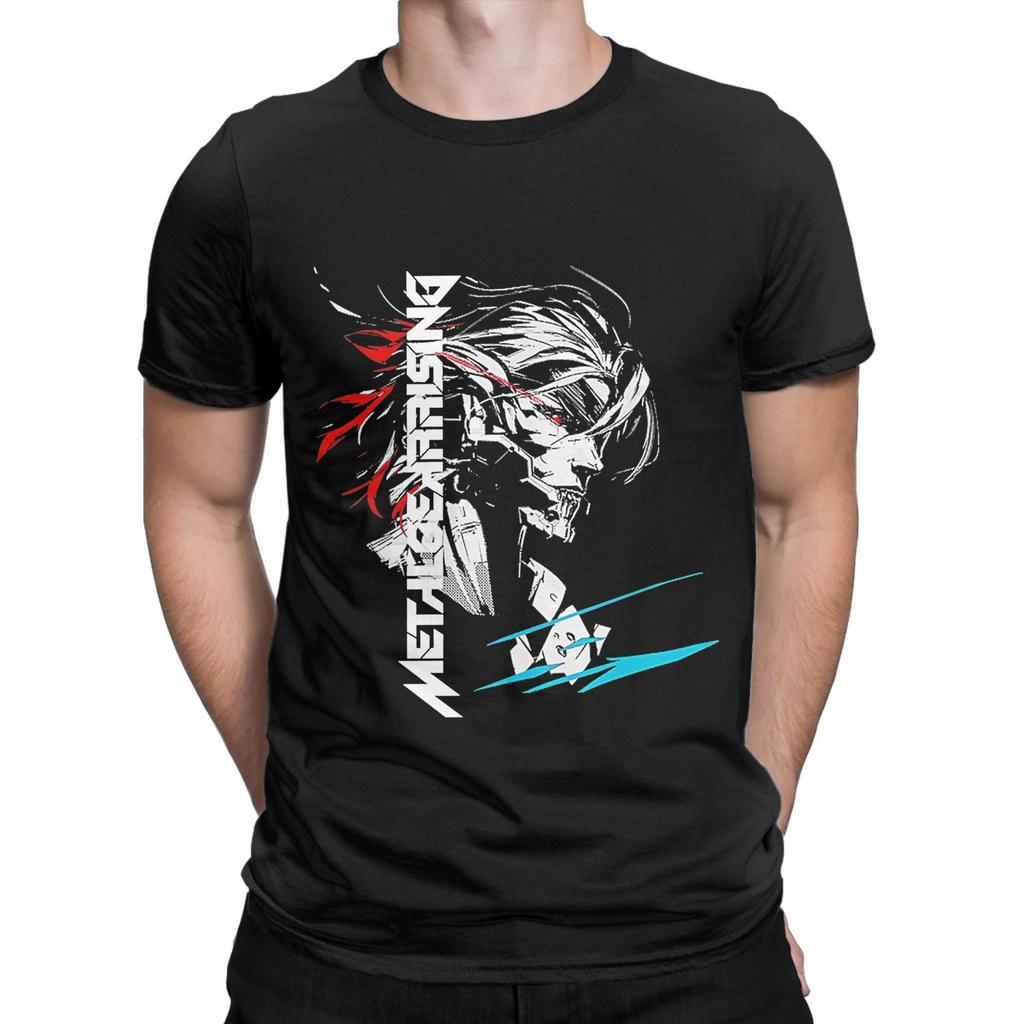 METAL GEAR SOLID RISING INVERTED T Shirt Men's  100% Cotton Funny T-Shirts Round Neck  Tees Short Sleeve Clothing Birthday Gift